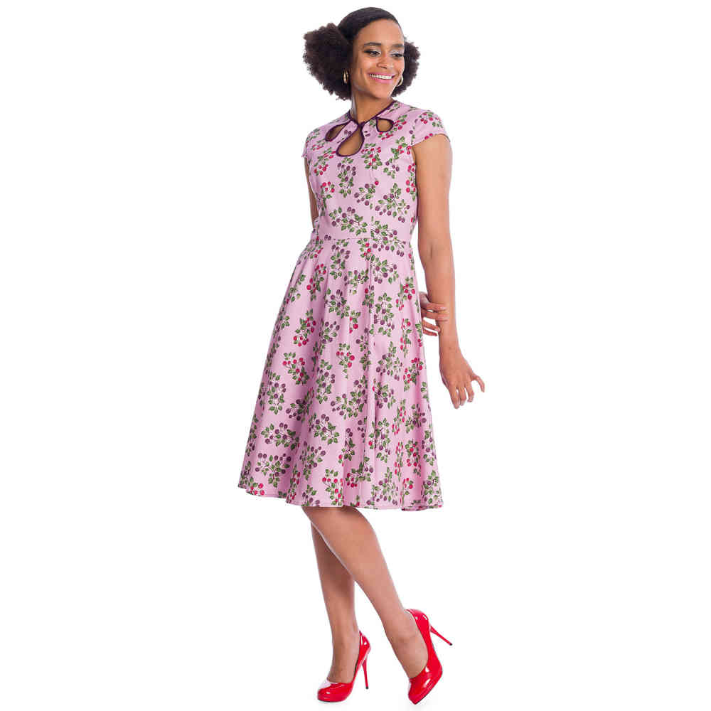 Banned - SUMMER BERRY Flare dress - Pastel purple